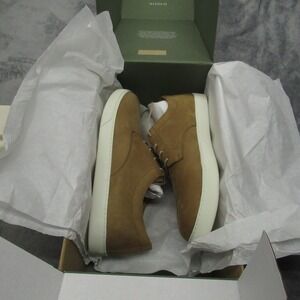 Nisolo Men Suede Shoe 9.5 Tobacco Leather Diego Everyday Sneaker Casual $159 NEW